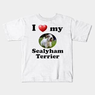 I Love My Sealyham Terrier Kids T-Shirt